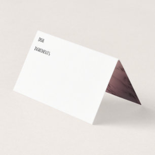 Tarjeta De Visita Cartas de carpas con receta de recetario de acento