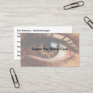 Tarjeta De Visita Cartas de cita para atención oftalmológica