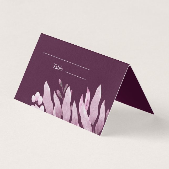 Tarjeta De Visita Cartas de la plaza Boda de las grandes hojas de Bo (Anverso)