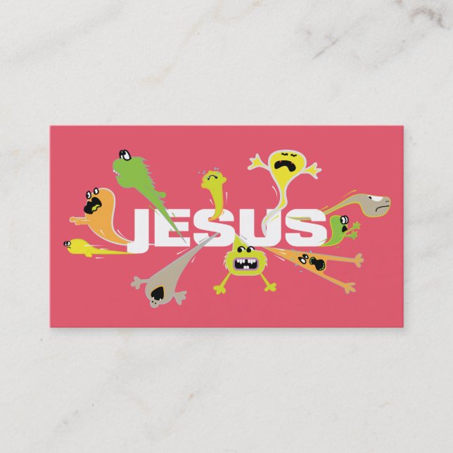 Tarjeta De Visita Cartas de las Escrituras de Jesús aterradoras (Anverso)