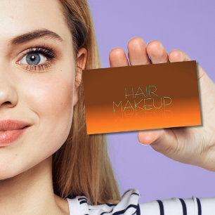 Tarjeta De Visita Cartas de Naranja y espejo Verde azulado decentes 