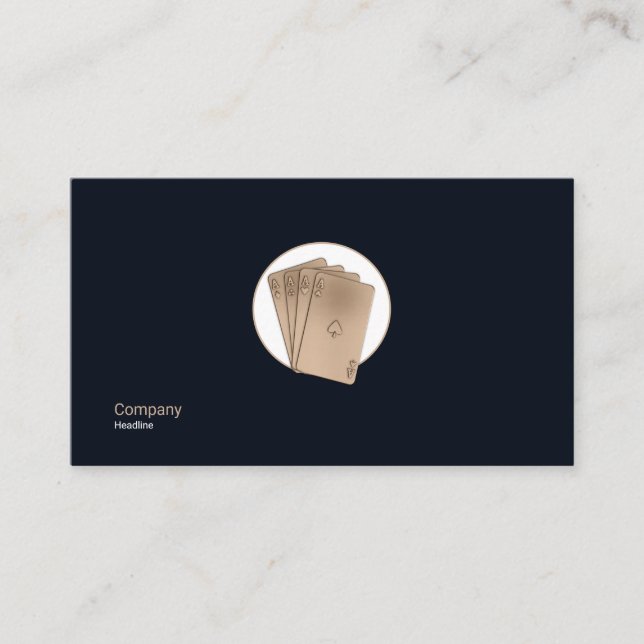 Tarjeta De Visita Cartas de negocio de juegos de azar (Anverso)
