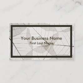 Tarjeta De Visita Cartas de negocios artísticas con hojas de luz