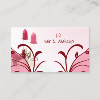 Tarjeta De Visita Cartas de negocios de artistas de maquillaje