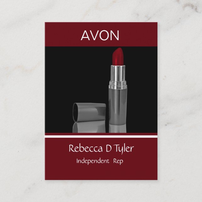 Tarjeta De Visita Cartas de negocios de artistas de maquillaje (Anverso)