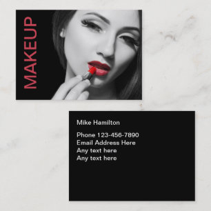 Tarjeta De Visita Cartas de negocios de artistas modernos de maquill