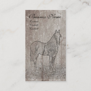 Tarjeta De Visita Cartas de negocios de caballos de la Unión de la G