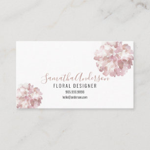 TARJETA DE VISITA CARTAS DE NEGOCIOS DE COLOR DE AGUA ROSA CON CÓDI