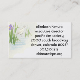 Tarjeta De Visita Cartas de negocios de estilo asiático de la grúa v