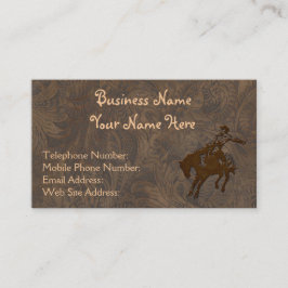 Tarjeta De Visita Cartas de negocios de estilo occidental de cuero c