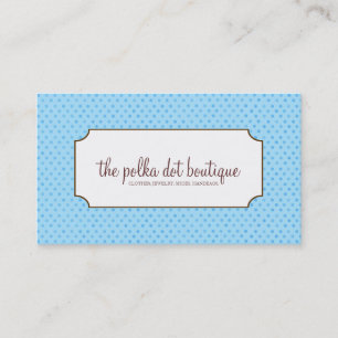 Tarjeta De Visita Cartas de negocios de los puntos de polka