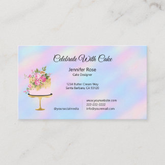 Tarjeta De Visita Cartas de negocios de pastelería de moda Chef Bake