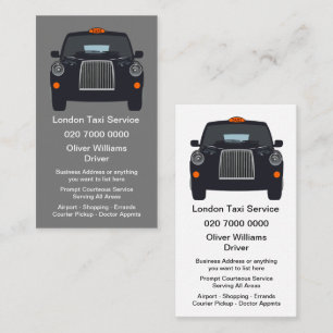 Tarjeta De Visita Cartas de negocios de taxi de Londres de doble car