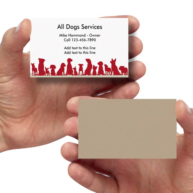Tarjeta De Visita Cartas de negocios de temas de perro (Subido por el creador)
