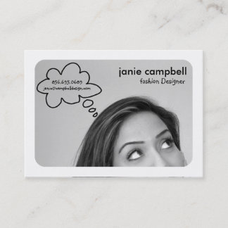 Tarjeta De Visita Cartas de negocios de Thought Bubble Chubby