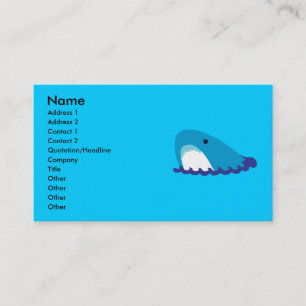 Tarjeta De Visita Cartas de negocios de tiburón