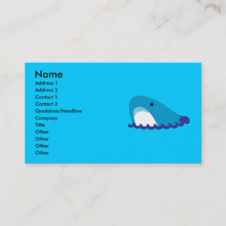 Tarjeta De Visita Cartas de negocios de tiburón