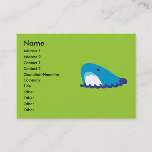 Tarjeta De Visita Cartas de negocios de tiburón