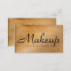 Tarjeta De Visita Cartas de negocios metálicas de cobre de maquillaj (Anverso / Reverso)