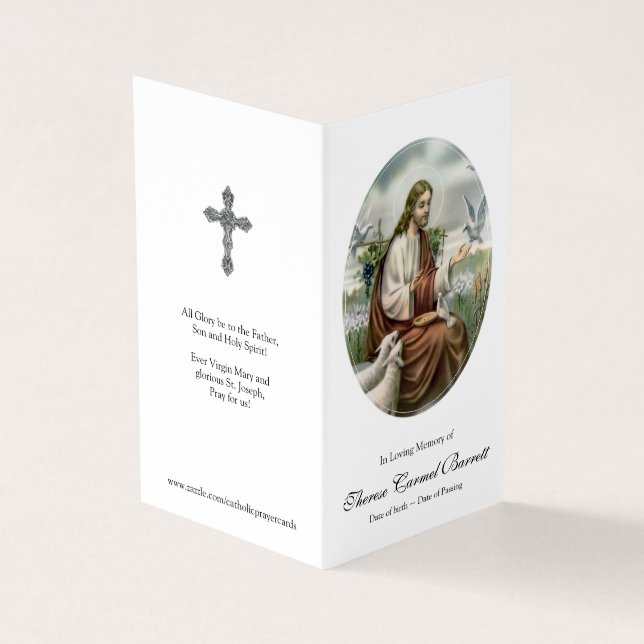 Tarjeta De Visita Cartas de oración católicas | Acto de confianza (Exterior)