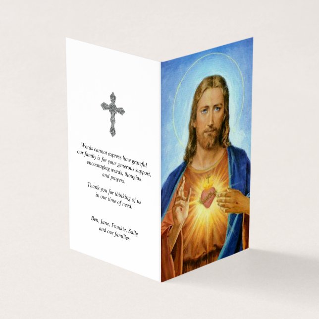 Tarjeta De Visita Cartas de oración católicas | Devoción (Exterior)