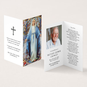 Tarjeta De Visita Cartas de oración católicas   Hail Mary