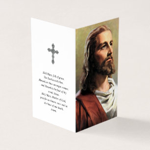 Tarjeta De Visita Cartas de oración católicas   Jesús