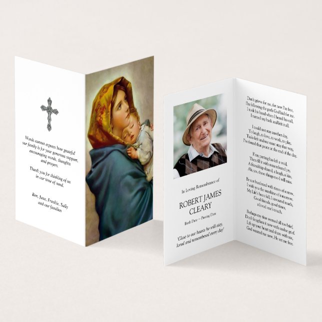 Tarjeta De Visita Cartas de oración católicas | Madonnina (Interior y exterior)