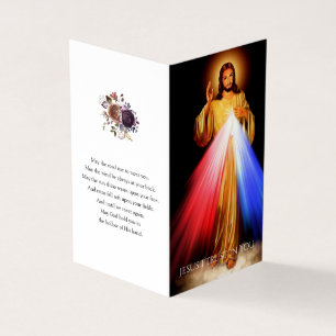 Tarjeta De Visita Cartas de oración católicas   Merced Divina