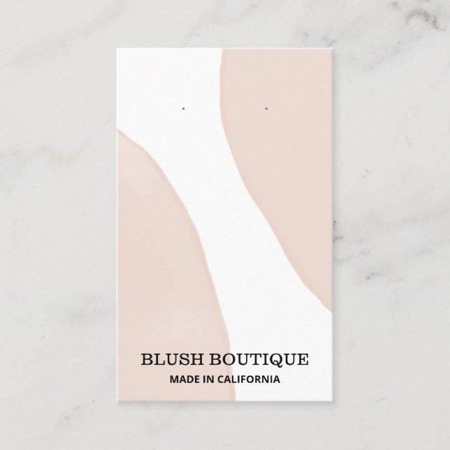Tarjeta De Visita Cartas de orientación rosada Pastel abstracto mode (Anverso)