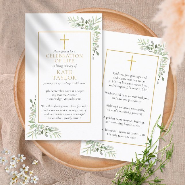 Tarjeta De Visita Cartas de plegarias conmemorativas del funeral cri (Subido por el creador)