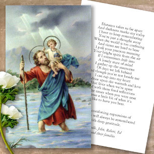 Tarjeta De Visita Cartas de solidaridad conmemorativas de St Christo