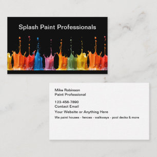 Tarjeta De Visita Cartas profesionales de negocios de pintura en cas