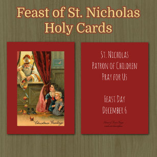 Tarjeta De Visita Cartas sagradas de San Nicolás de Myra Bishop