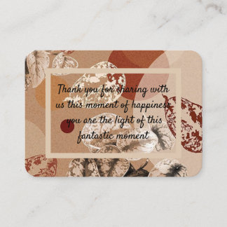 Tarjeta De Visita carte de remerciment