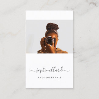 Tarjeta De Visita Carte de visite de photographie avec photo - Modèl