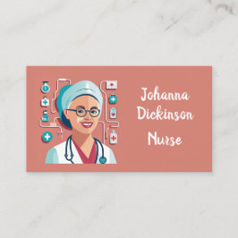 Tarjeta De Visita Carte De Visite design sympa pour les infirmières