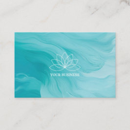 Tarjeta De Visita Carte de visite élégante turquoise pour thérapeute