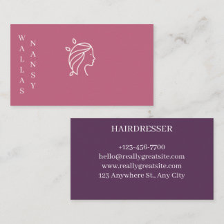 Tarjeta De Visita carte de visite pour coiffeuse