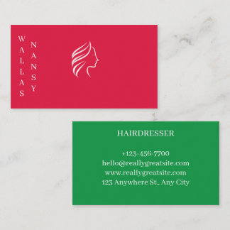 Tarjeta De Visita carte de visite pour coiffeuse