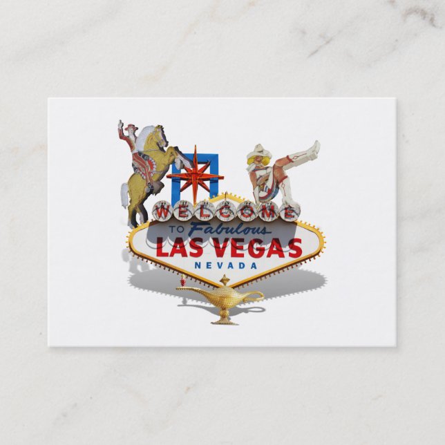Tarjeta De Visita Cartel de bienvenida a Las Vegas (Anverso)