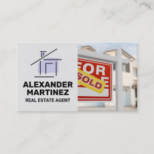 Tarjeta De Visita Cartel de venta Agente inmobiliario