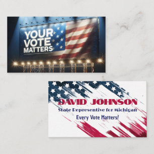 Tarjeta De Visita Cartel electoral