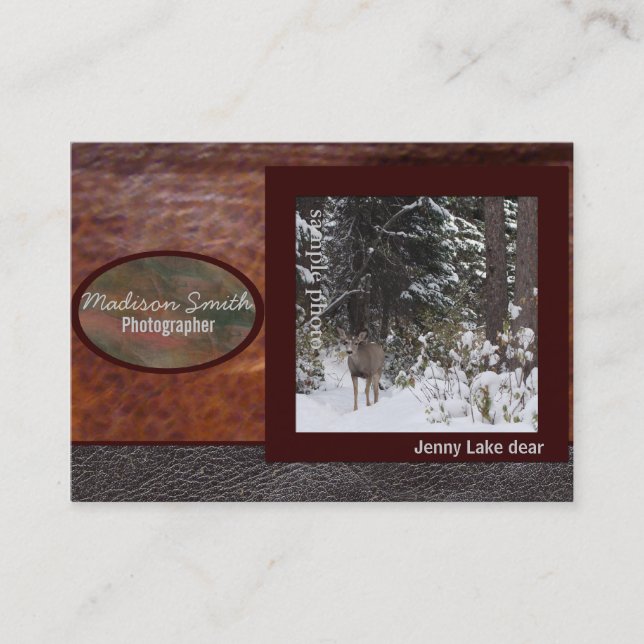 Tarjeta De Visita Cartera del fotógrafo (Anverso)