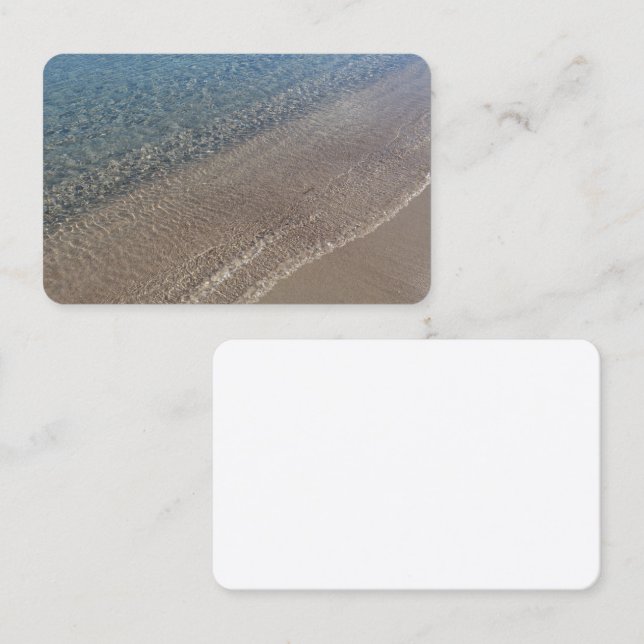 Tarjeta De Visita Cartes de visite Mer cristalline (Anverso / Reverso)