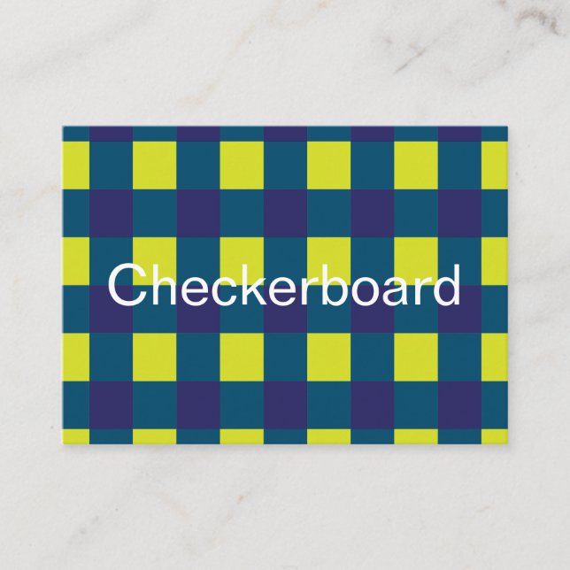 Tarjeta De Visita Cartón azul de la Marina Verde (Anverso)