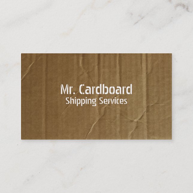 Tarjeta De Visita Cartulina arrugada apenada (Reverso)