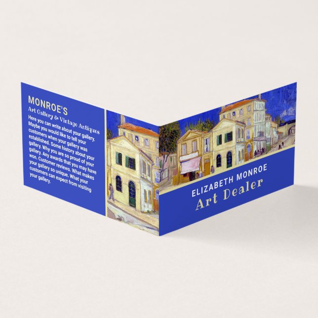 Tarjeta De Visita Casa Amarilla De Van Gogh, Distribuidor De Arte, D (Exterior)