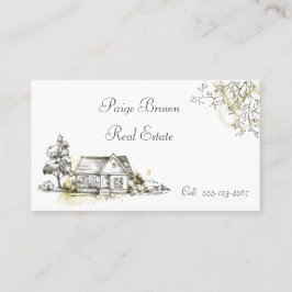 Tarjeta De Visita Casa Blanca y Negra