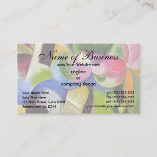 Tarjeta De Visita Casa con Árboles por Franz Marc